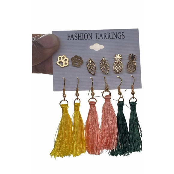 Fashion Jewelry Women’s Earrings 6pcs