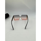 Frameless Hourglass Sunglasses Pink and Gold