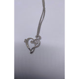 G-Clef and Heart in One Necklace Sliver