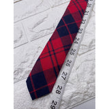 Skinny Tie Madness - Men’s Checked Tie Red Blue SKM2224