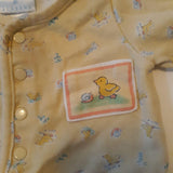 Agabang Baby Girls One Piece Pajamas size 3 Months Yellow Duck