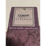 Conair Lace Headwrap 2pcs 57480P Purple Brown