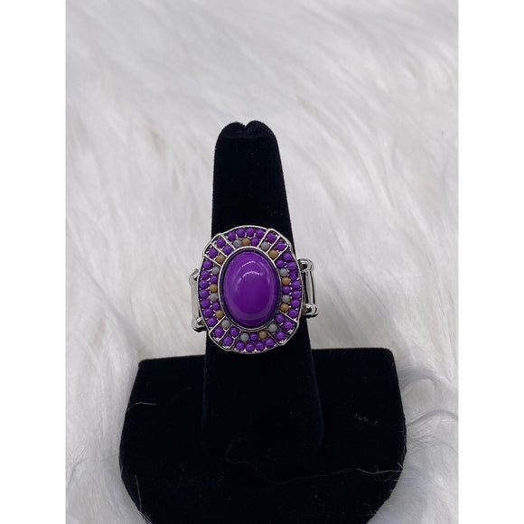 Paparazzi Jewerly- Colorfully Rustic Purple Ring-Item 70