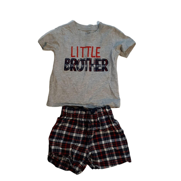 Child of Mine Baby Boys Size 12 Months Outfit 2pcs Shorts and Shirt