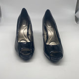 Bandolino Women’s Peep Toe Heels Pumps Patent Leather Black Size 8.5 M