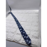 Skinny Tie Madness - Men’s Floral Tie Blue White SKM828