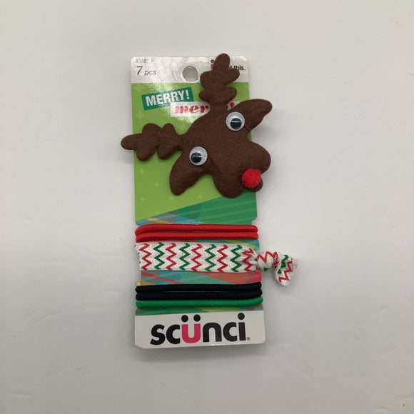 Scunci Reindeer Assortment Ties 7pcs 53587-P