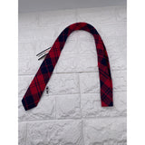 Skinny Tie Madness - Men’s Checked Tie Red Blue SKM2224