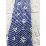 Skinny Tie Madness - Men’s Floral Tie Blue White SKM2102