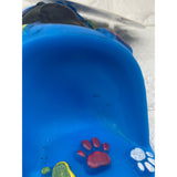 Pet Rubber Sqeaky Toy- Paw Shoe Pet Toy- Blue