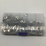 200pcs Stainless Steel E-Clip Circlip Assortment Retaining Circlips