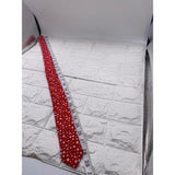 Skinny Tie Madness - Men’s Polka Dot Tie Red White SKM2534