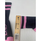 Women’s Cotton Fashion Letter Printed Ankle Socks Pink and Black