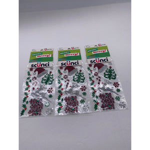 Scunci U Got This Christmas Stickers 3 Packs of 1 Sheet 53589-P