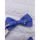 Skinny Tie Madness - Men’s Bow Tie Blue Multicolor Animal Print SKM858