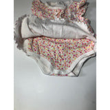 Baby Girls Lot 2pcs Size 0-3m Floral and Heart Design Random Lot