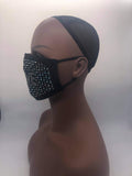 Fashion Rhinestone Love Bling Face Mask