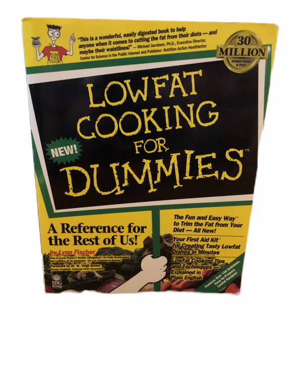 Lowfat Cooking for Dummies by W. Virgil Brown and Fischer 1997 Paperback