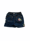 Arizona Girls Size 12m Blue Floral Design Shorts