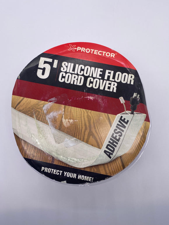 Floor Cord Cover X-Protector – 5’ Silicone Cord Protector for More Cords