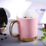 Gold Lined Ceramic Mug Rose Gold