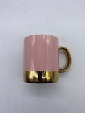 Gold Lined Ceramic Mug Rose Gold