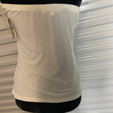 Ellen Tracy Halter Top White Sleeveless Shirt Size M Style Z7C2871ZR