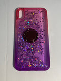 Soga Samsung S7 Active Glitter Case with Ring Stand Moving Liquid Holographic Glitter Phone Case