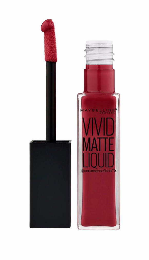 Maybelline Color Sensational Vivid Matte Liquid Lipstick 36 Red Punch