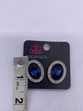 Only Fame In Town Blue Earrings Clip On - Item 177