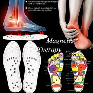 1Pair Men Women Promote Blood Circulation Cutable insole (US6/EU38-US14/EU48.5) Unisex Slimming Insole Foot Magnetic Massage Health Care Massage Relief Pain Therapy