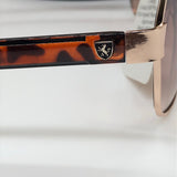 Lion Fashion Eyewear Women's Brown and Orange Sunglasses UV400 Item D-1