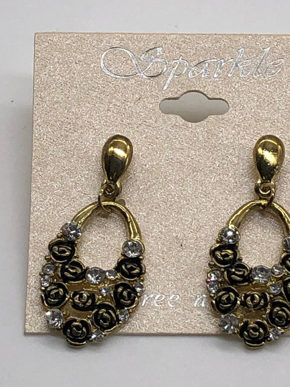 Sparkle Floral Earrings Women’s