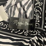 Maggie Barnes Women’s Plus Size Shirt Black White Size 5X 34/36w