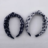 Knot Headband Women’s Leopard Design Black White Thick Headbands 2pcs