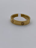 Men & Women’s 4mm Gold Plated over Stainless Steel Wedding Ring Gold 7