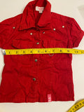 Trendy Girl Baby Girls Red Shirt Size 18m Button Down Short Sleeves Shirt