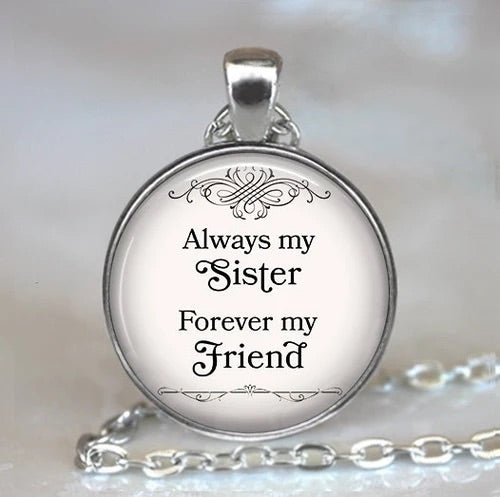 1 PC Always My Sister Forever My Friend Necklace Sister Necklace Sisters Always