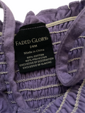 Flared Glory Baby Girl Size 24m Sleeveless Purple Shirt