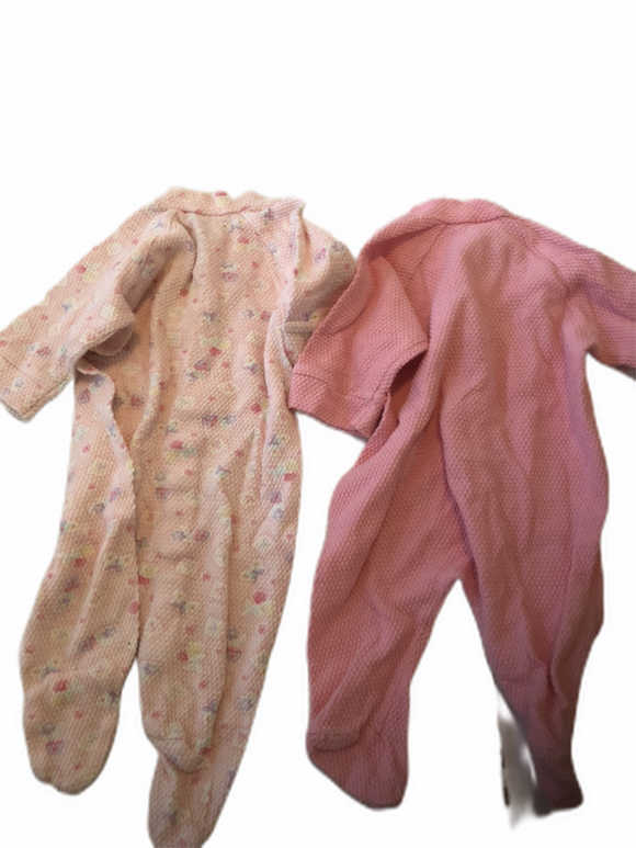 Gerber Baby Girl Size 0-3m Pajamas Lot 2pcs