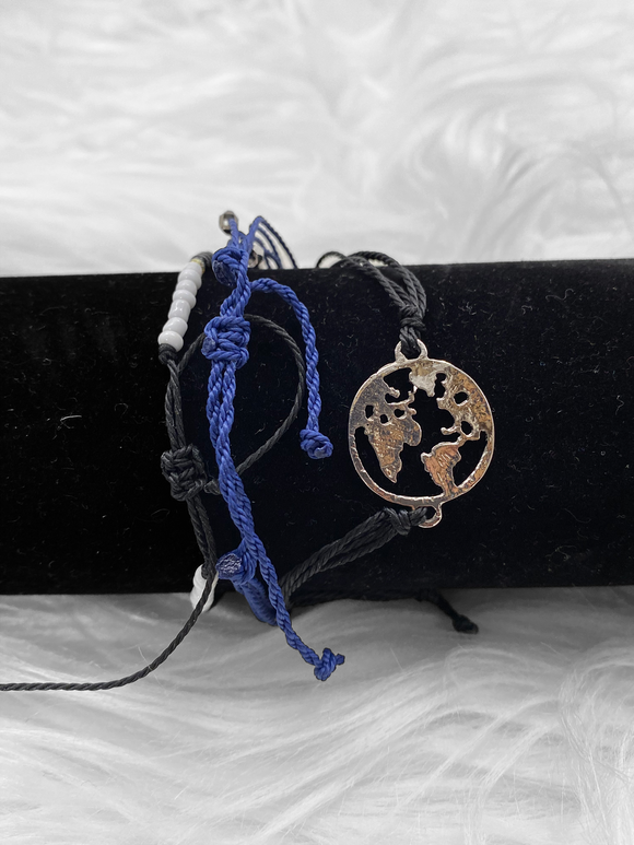 Braided Simple String Friendship Bracelet Set Women’s