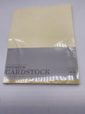 Darice GX220028 Coordination Value Cardstock, 8.5 by 11-Inch, Vanilla Cream, 40-Pack