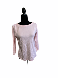 Womens Top PM Pullover Casual Top Charter Club Pale Pink 3/4