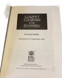 Lowfat Cooking for Dummies by W. Virgil Brown and Fischer 1997 Paperback