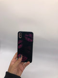 Onn iPhone Plus 6.5 2018 Rotate Me Case Black with Pink Kiss Lips