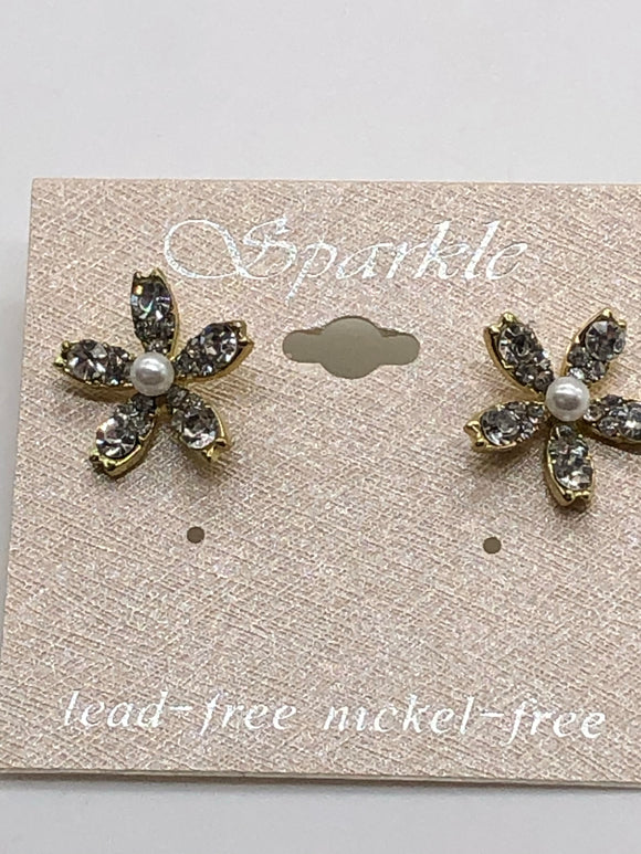 Sparkle Women's Floral Earrings