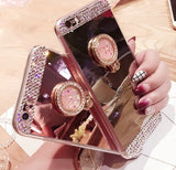 Luxury Crystal Rhinestone Bling Mirror IPhone 6 IPhone 6s  Phone Case NWOT