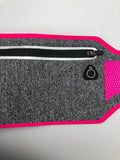 Cycling Pack Gym Waist Bag Pink and Gray