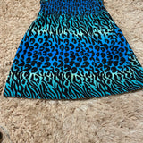 Kidgets Baby Girl Leopard Print Dress Blue Black Size 24m