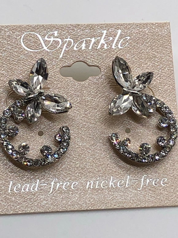 Sparkle Earrings Women’s Rhinestone Stud Earrings